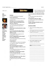 English Worksheet: Back to the Future Part I: Worksheet 3 of 7