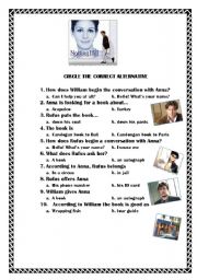 English Worksheet: Notting Hill