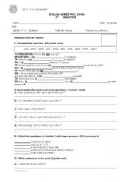 English Worksheet: PAST SIMPLE