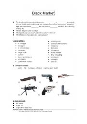 English worksheet: Black Market