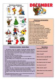 December worksheet 12/12 (read, talk and discuss)