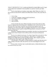English Worksheet: Whats the truth?