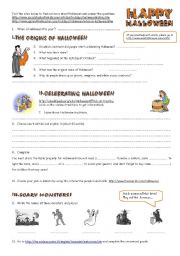 Halloween webquest