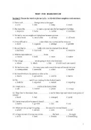 English Worksheet: 4 EXERCISES AND KEY INCLUDED FOR INTERMEDIATE LEVEL