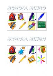 SCHOOL BINGO