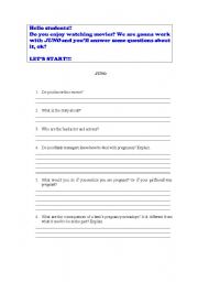 English Worksheet: Movie activity 