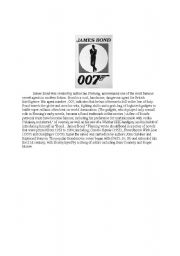 English Worksheet: James Bond Biography