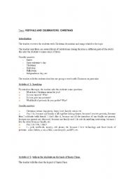 English Worksheet: CHRISTMAS WORKSHOP