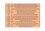 English Worksheet: Guess Who Game - Activities (2 of 2)