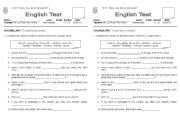 English worksheet: GENERAL VOCABULARY