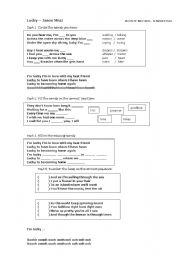 English Worksheet: Song Activity - Lucky, by Jason Mraz