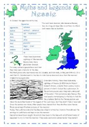 English Worksheet: NESSIE - Myths & Legends series #3