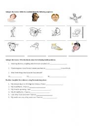 English Worksheet: Doctors Visit -- Listening Activities