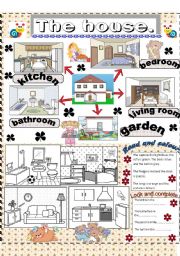 English Worksheet: the house