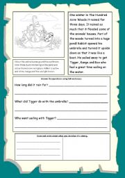 English Worksheet: The Flood