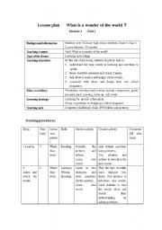 English worksheet: A lesson plan for junior high school English lesson in China