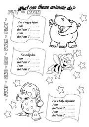 English Worksheet: It CAN... but it CAN´T ...
