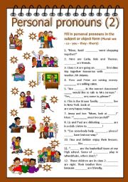 Personal pronouns 2