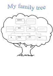 English Worksheet: Family tree