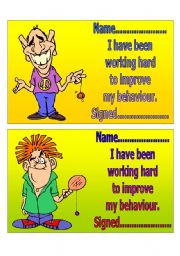 English Worksheet: BEHAVIOUR