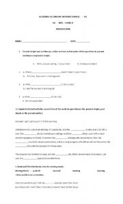 English worksheet: Exam.