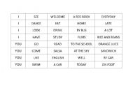 English worksheet: Game Present Simple