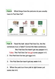 English worksheet: How to cook this food.