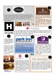 English Worksheet: HOTELS IN LONDON