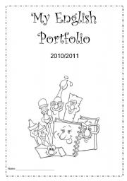 English Worksheet: English Portfolio Cover