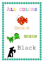English Worksheet: colours