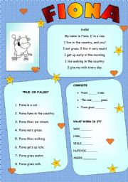 English Worksheet: FIONA