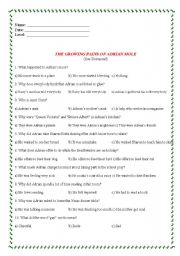 English worksheet: Test on 