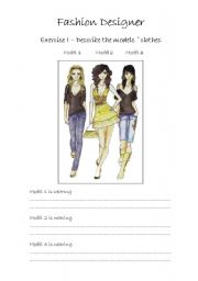 English Worksheet: Fashion Designer