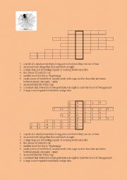 English Worksheet: Halloween crossword WITH key