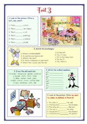 English Worksheet: My English Portfolio 13 (Test 3) 