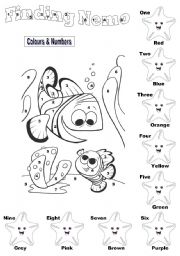 English Worksheet: Finding Nemo