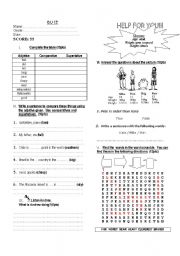 English Worksheet: COMPARATIVES AND SUPERLATIVES