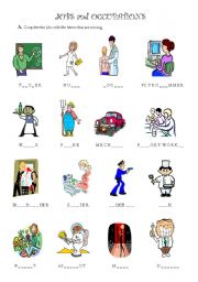 English Worksheet: Jobs and Occupations
