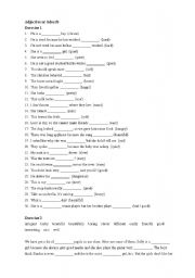 English Worksheet: Adjective or Adverb