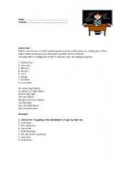 English Worksheet: Causative verb - Activity 