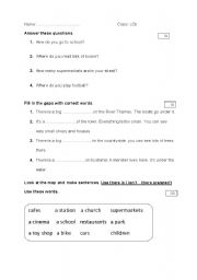 English worksheet: test