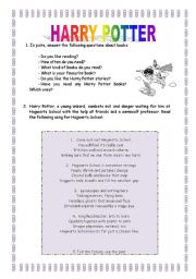 English Worksheet: harry potter