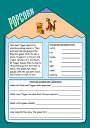 English Worksheet: Working with words