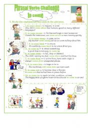 English Worksheet: Phrasal Verbs Challenge 