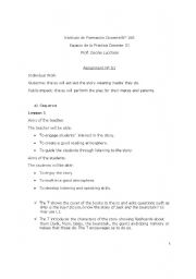 English Worksheet: interacting with a puppet