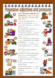 Possessive adjectives and pronouns