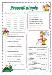 English Worksheet: Present simple