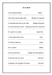 English worksheet: Do as shown