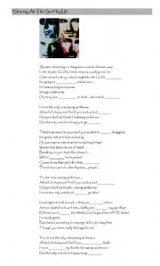 English Worksheet: song: Staring at the Sun (by U2)