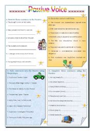 English Worksheet: Passive Voice 